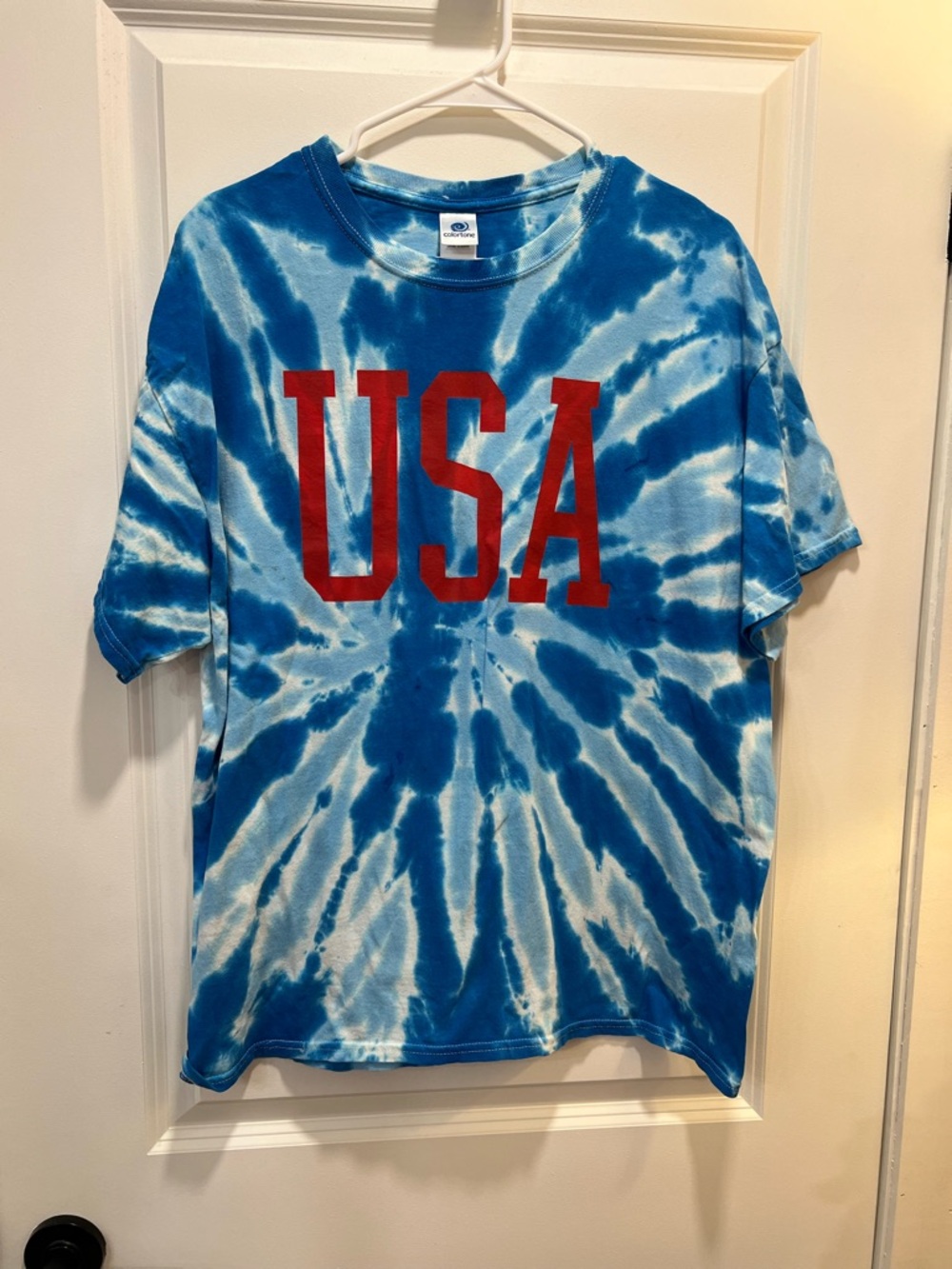 Tie-Dye USA Graphic Tee - Blue